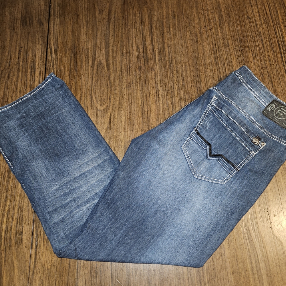 Buckle Buffalo David Bitton Mens Jens Size 36 / 32 Lucas - x st Relaxed Straight